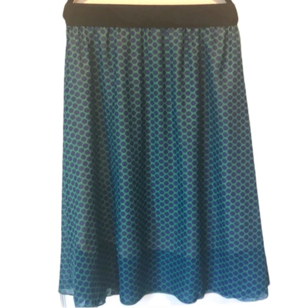 LuLaRoe Lola Midi Chiffon Skirt size S